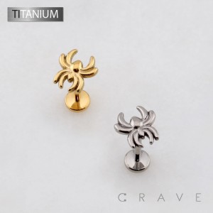 3D SPIDER THREADLESS PUSH IN ASTM F136 IMPLANT GRADE TITANIUM LABRET SET